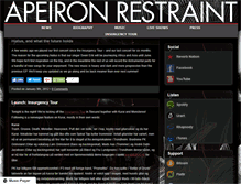 Tablet Screenshot of apeironrestraint.com
